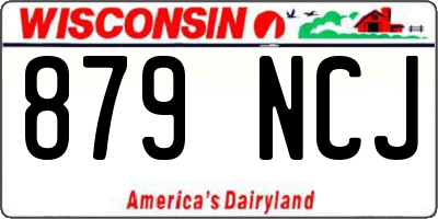 WI license plate 879NCJ