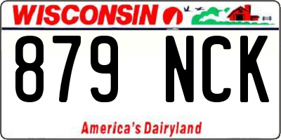 WI license plate 879NCK