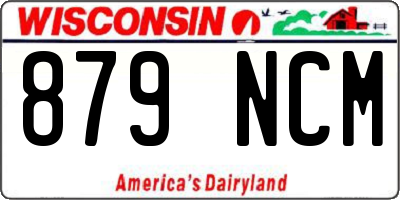 WI license plate 879NCM
