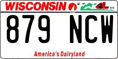 WI license plate 879NCW