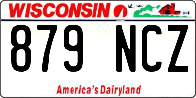 WI license plate 879NCZ