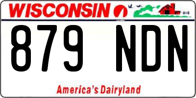 WI license plate 879NDN