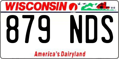 WI license plate 879NDS