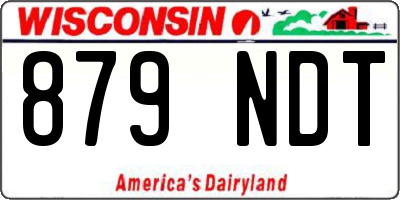 WI license plate 879NDT