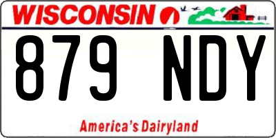 WI license plate 879NDY