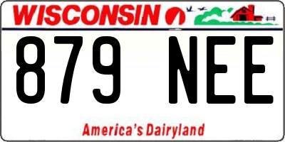 WI license plate 879NEE