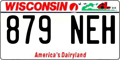 WI license plate 879NEH