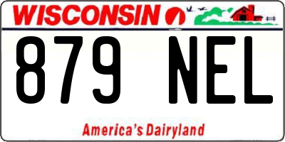 WI license plate 879NEL