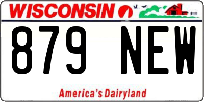 WI license plate 879NEW
