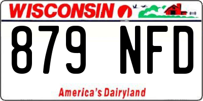 WI license plate 879NFD