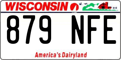 WI license plate 879NFE