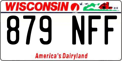 WI license plate 879NFF