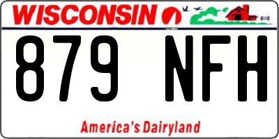 WI license plate 879NFH