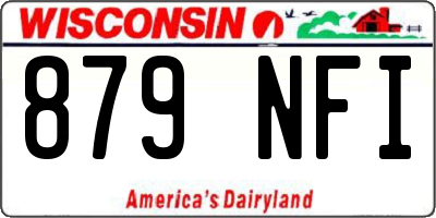 WI license plate 879NFI