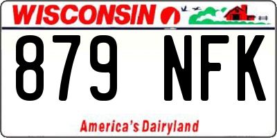 WI license plate 879NFK