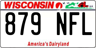 WI license plate 879NFL