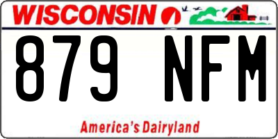 WI license plate 879NFM