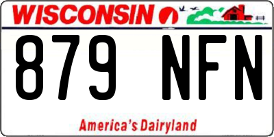 WI license plate 879NFN