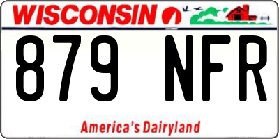 WI license plate 879NFR