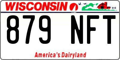 WI license plate 879NFT