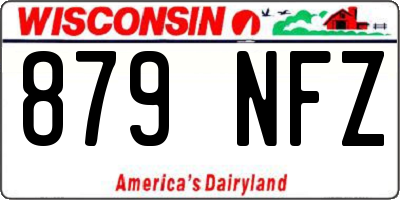 WI license plate 879NFZ