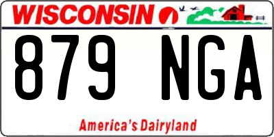 WI license plate 879NGA
