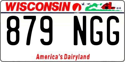 WI license plate 879NGG