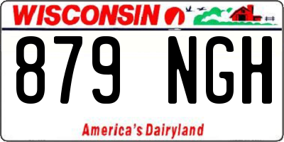 WI license plate 879NGH