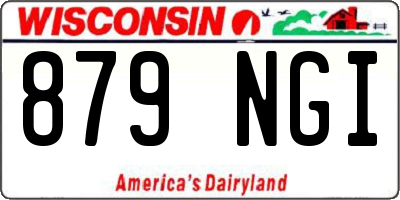 WI license plate 879NGI