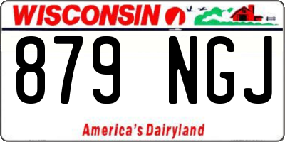 WI license plate 879NGJ