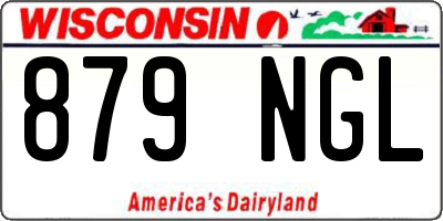 WI license plate 879NGL