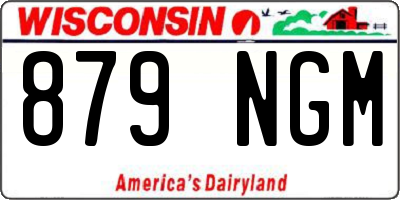 WI license plate 879NGM