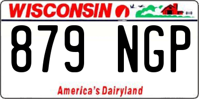 WI license plate 879NGP