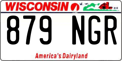 WI license plate 879NGR