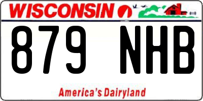 WI license plate 879NHB