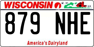 WI license plate 879NHE
