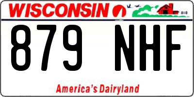 WI license plate 879NHF
