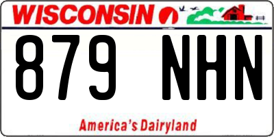 WI license plate 879NHN