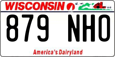 WI license plate 879NHO