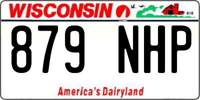 WI license plate 879NHP