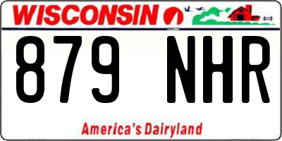 WI license plate 879NHR