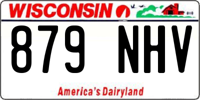 WI license plate 879NHV