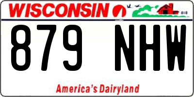 WI license plate 879NHW