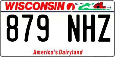 WI license plate 879NHZ