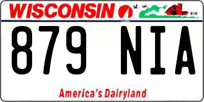 WI license plate 879NIA