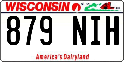 WI license plate 879NIH
