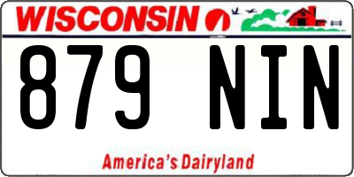 WI license plate 879NIN