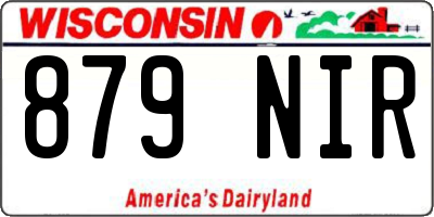 WI license plate 879NIR