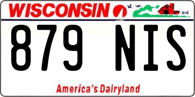 WI license plate 879NIS