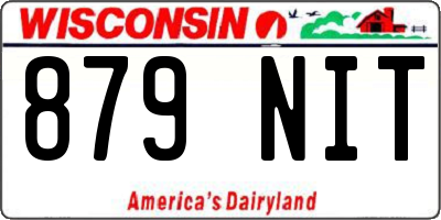WI license plate 879NIT
